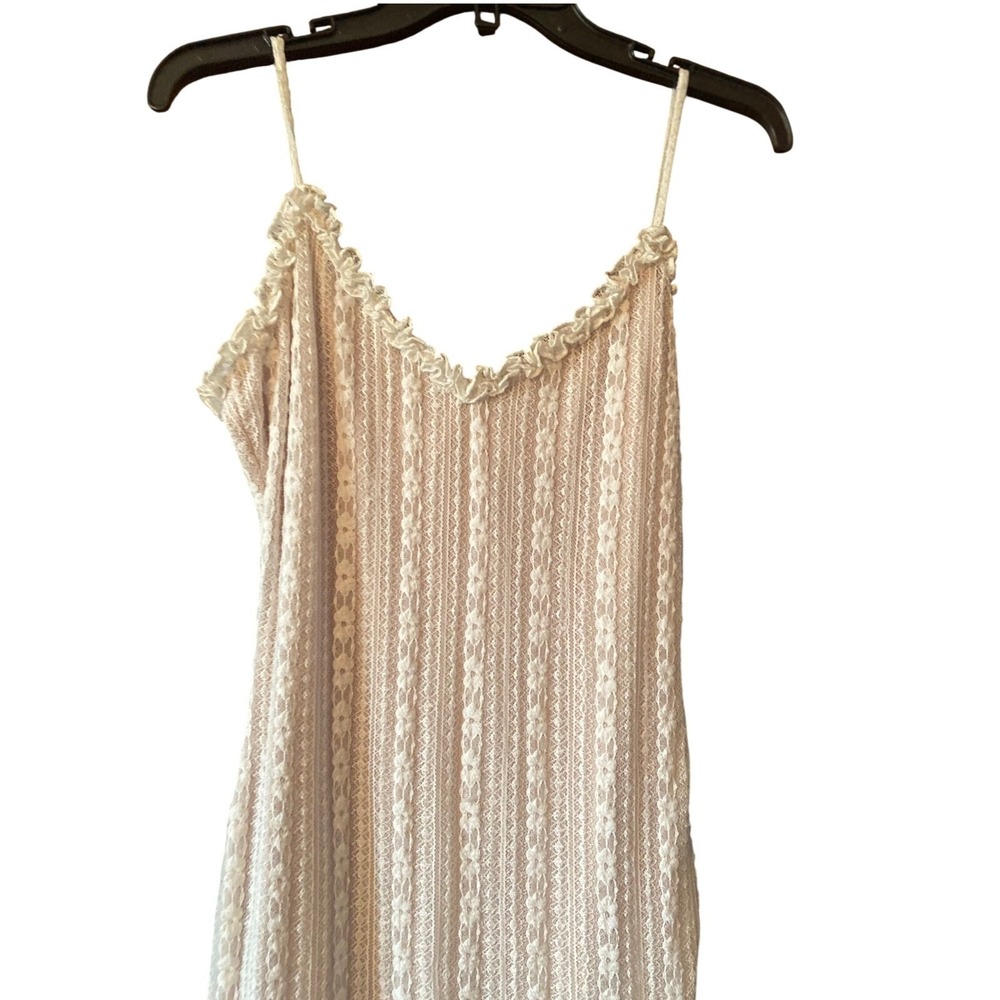 Emory Park Lace Mini Dress Sleeveless Ruffle Trim Casual Summer Dress Size M - Picture 2 of 11